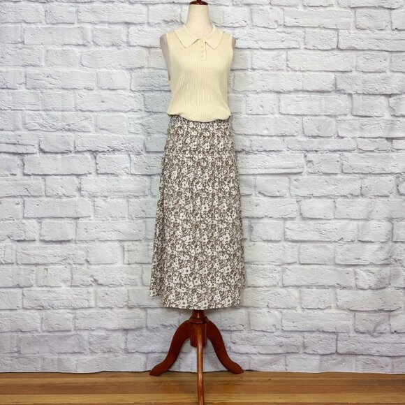 Nyland Cream Ribbed Sleeveless Polo Top - Picture 5 of 9